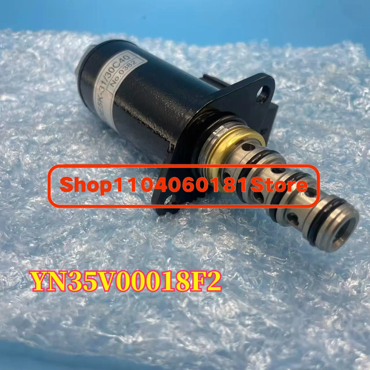 High Quality 24V Solenoid Valve YN35V00018F2 KDRDE5K-31 30C40-111 for 20t Excavators SK200-6/SK230-6E Plug-and-Play