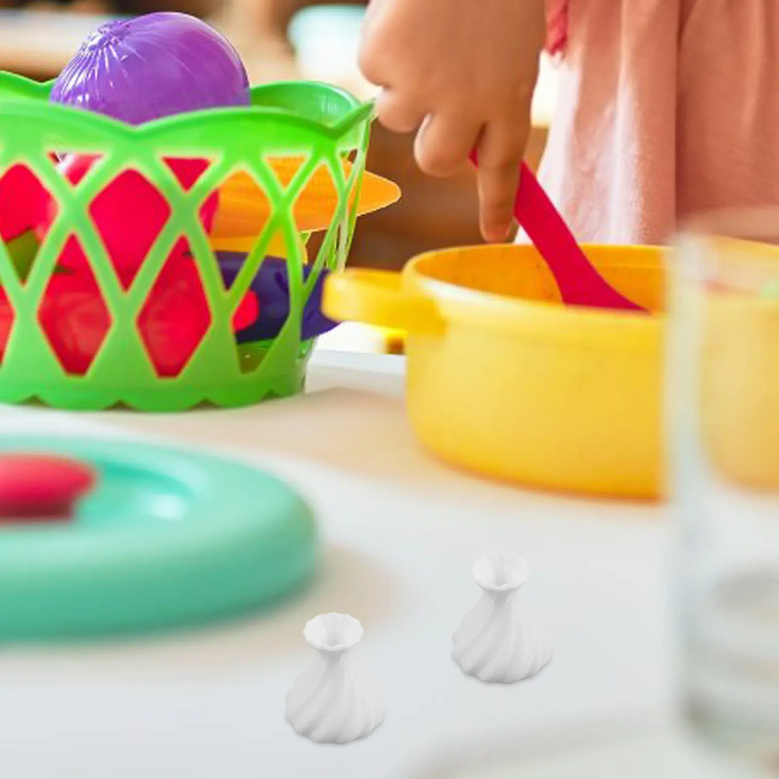 

10 шт. миниатюрных ваз в китайском стиле, маленькие вазы для цветов, украшения для микроландшафта, аксессуары для мини-домиков, пластиковые изделия для рукоделия