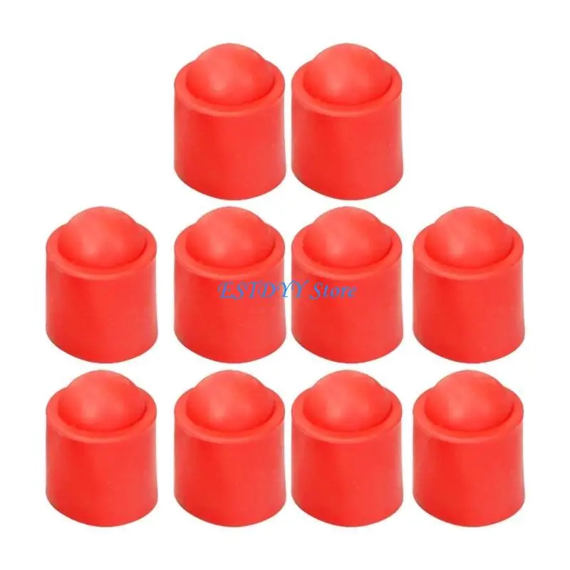 

G6DE 10pcs Billiard Bottom Support Bumpers Pool Cue Tail Protective Sleeve