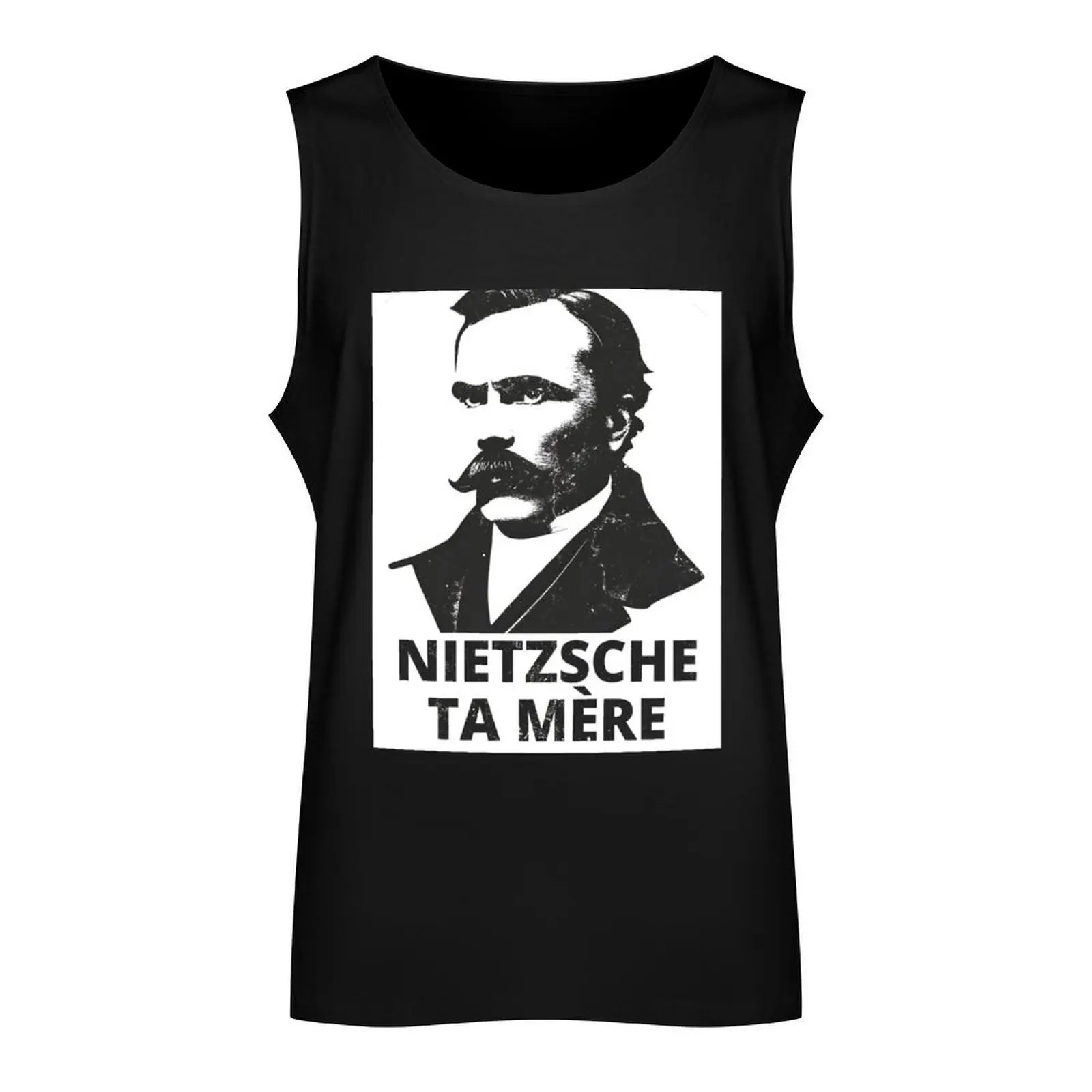 Nietzsche Ta Mère Tank Top men clothings summer clothes