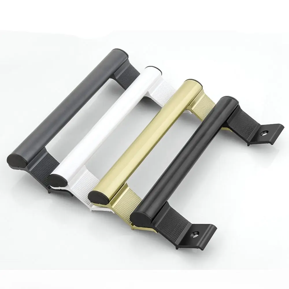 سبائك الألومنيوم لكمة خالية الأثاث مقبض كابينة انزلاق مقبض باب الحظيرة سحب وتدفق مجموعة الأجهزة مقبض درج الباب الخشبي