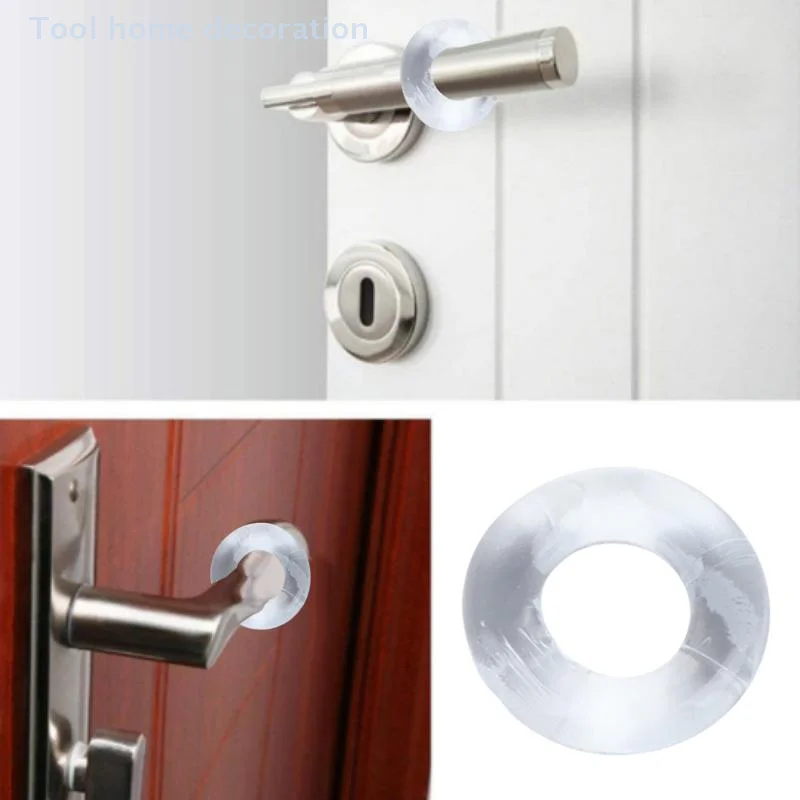 3팩 DIY 수리 벽 보호 부드러운 접착제 도어 스토퍼