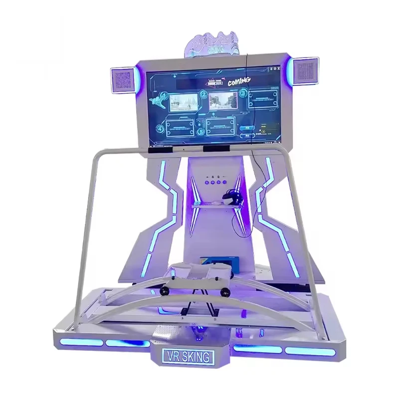 China VR Manufacturer Indoor Metal Virtual Reality 9D Skiing Game Machine VR Attraction for Adventure Park customize