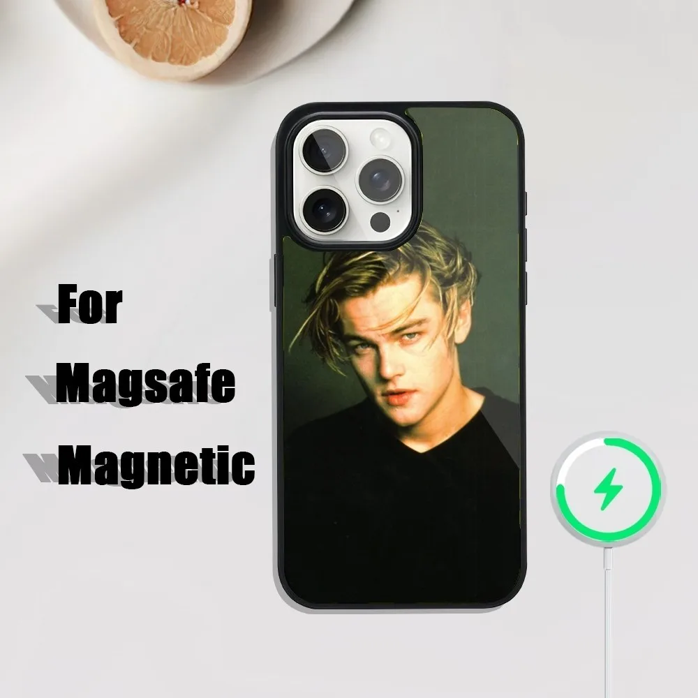 L-Leonardo D-Dicaprio Phone Case For iPhone 16,15,14,13,12,11,Plus,Pro,Max Mini Magsafe Magnetic Wireless Charging