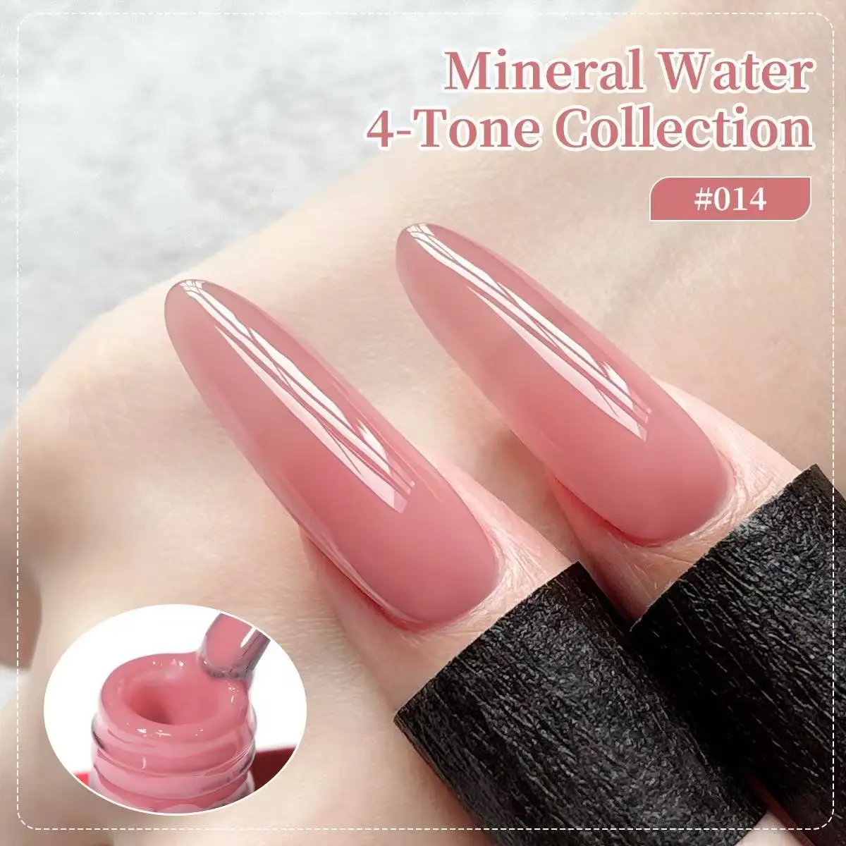 XEIJAYI 4 colori gelatina gel smalto set 15ml rosa naturale unghie nude art Soak Off UV/LED nail art smalto permanente