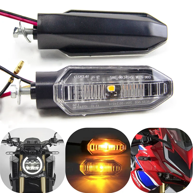 أضواء إشارات الانعطاف للدراجات النارية Led لهوندا الفائز X PCX150 Z900RS CB الإعصار 250 CBR 500R 600RR 650R CB 500X F 125R 250R 300R