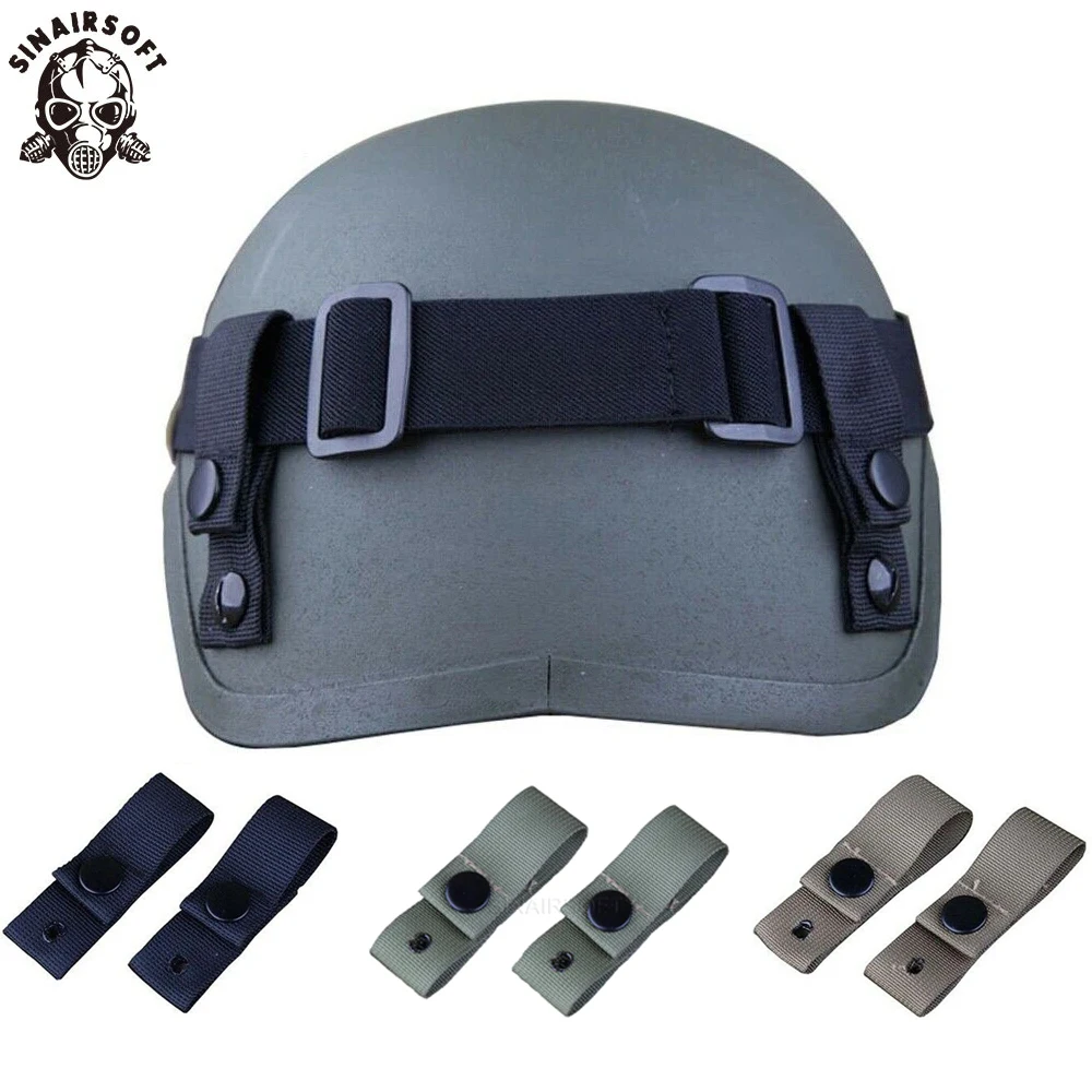 Tactical Helmet Goggle Sling For MICH 2000 2001 2002 Helmet Airsoft Paintball Hunting Sports Safety Protective Gear