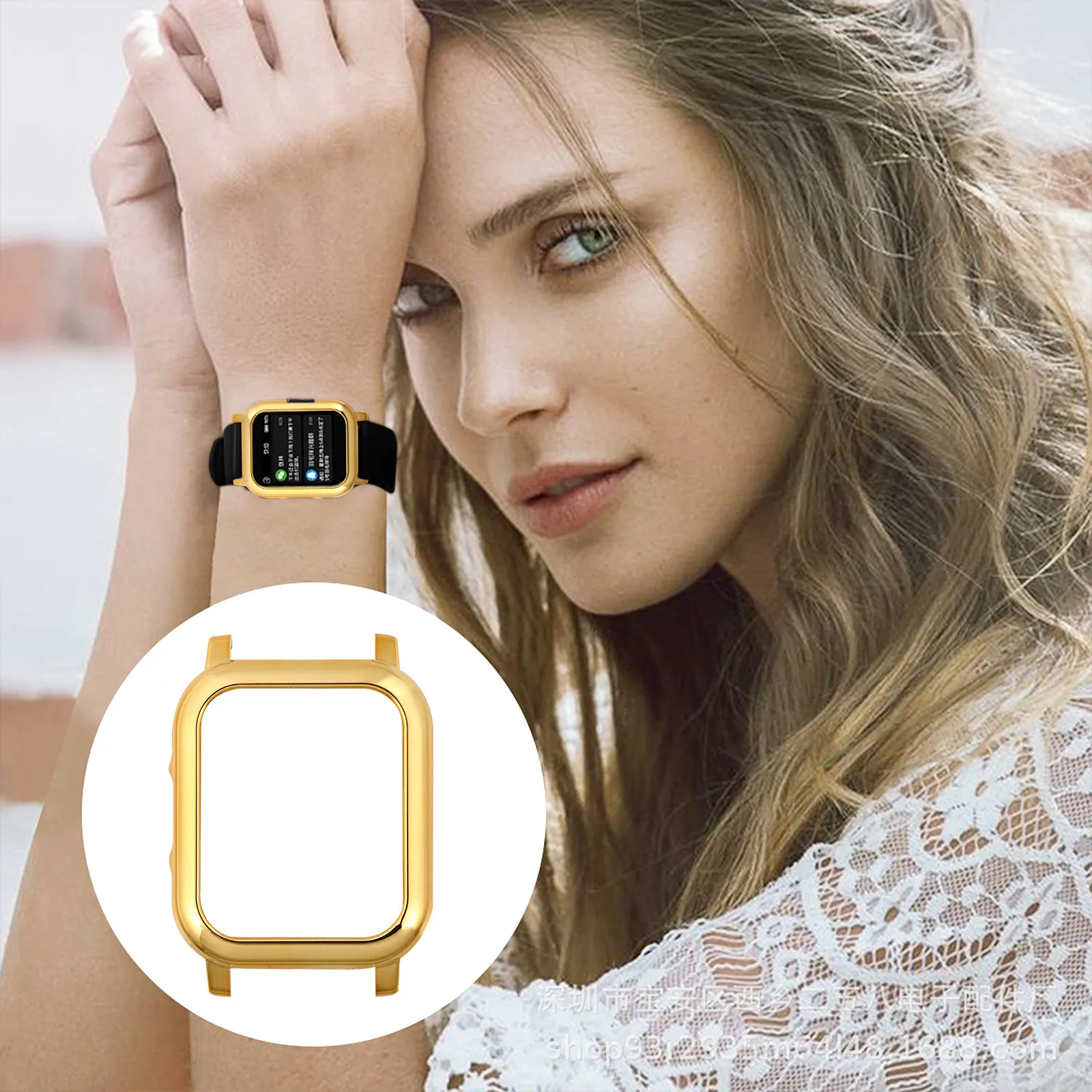 

Elegant Metal Tone Watch Protector Case Designed for Solar Ls02 Universal Fit Unisex Classic Design Wear Resistant Smart