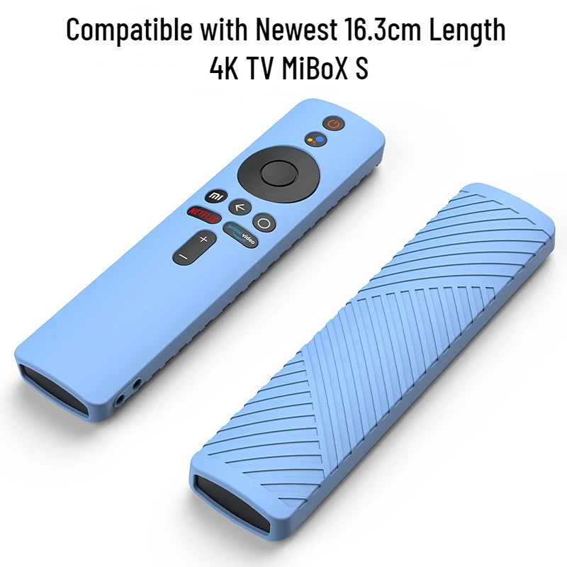 Remote Control Case for XiaoMi Newest 16.3cm Length 4K TV MiBoX S Dustproof Remote Sleeve Protector Cover for 4K TV MiBoX S