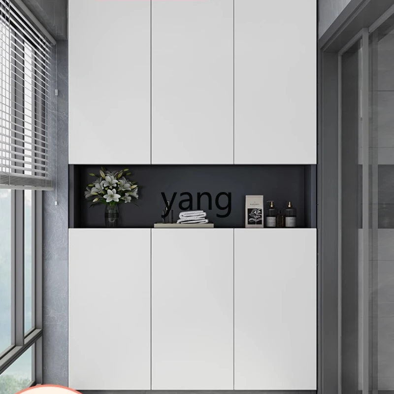 

YJQ Storage Cabinet Bay Window Organizer Miscellaneous Items Solid Wood Waterproof Sunproof Storage Cabinet