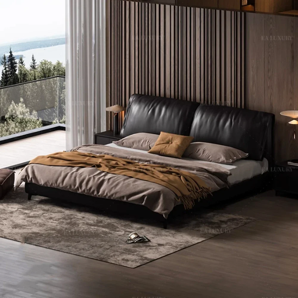 

King Aesthetic Modern Bedroom Beds 180x200cm Floor Lounge French People Bed Frames Upholstered Unique Adults Home Furniture