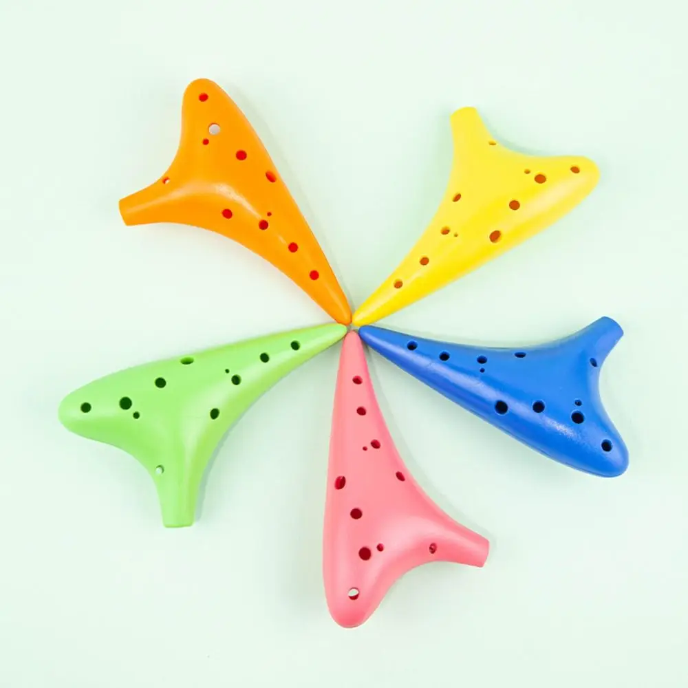 

Easy To Play 12-Hole Alto Ocarina Resin Plastic Alto C Tuning C Key Ocarina with Lanyard Anti-fall Musical Instrument Classroom