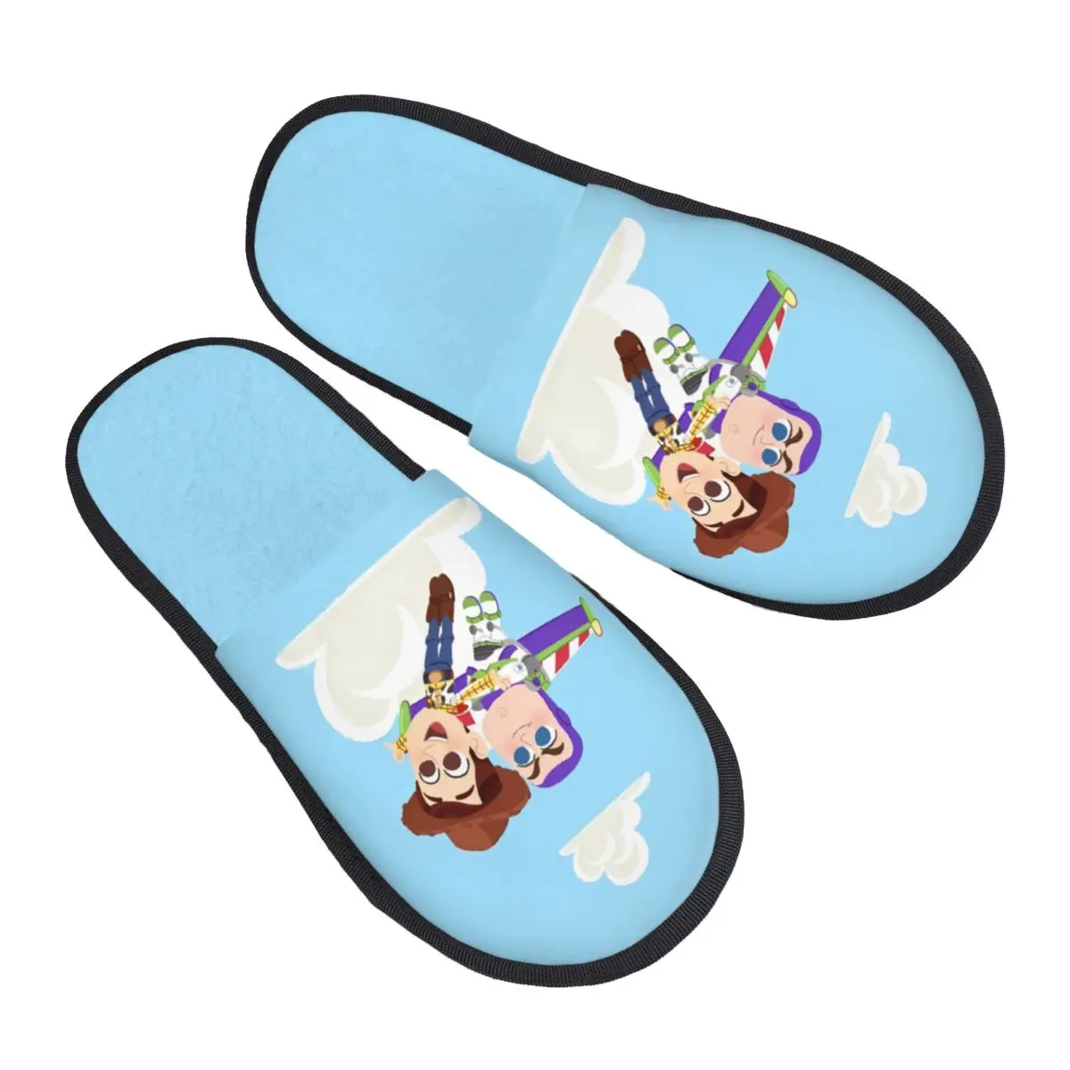 

Домашние тапочки «История игрушек» на заказ, женские тапочки из мягкой пены с эффектом памяти, комедийная пленка без шнуровки, гостиничные тапочки