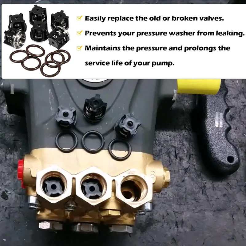 Imagem -02 - Bomba de Água Check Valves Kit Ar1828 se Ajusta para Annovi Reverberi 18 mm xr rk Rka Rkv 700179 Substituir a Válvula de Lavadora de Pressão