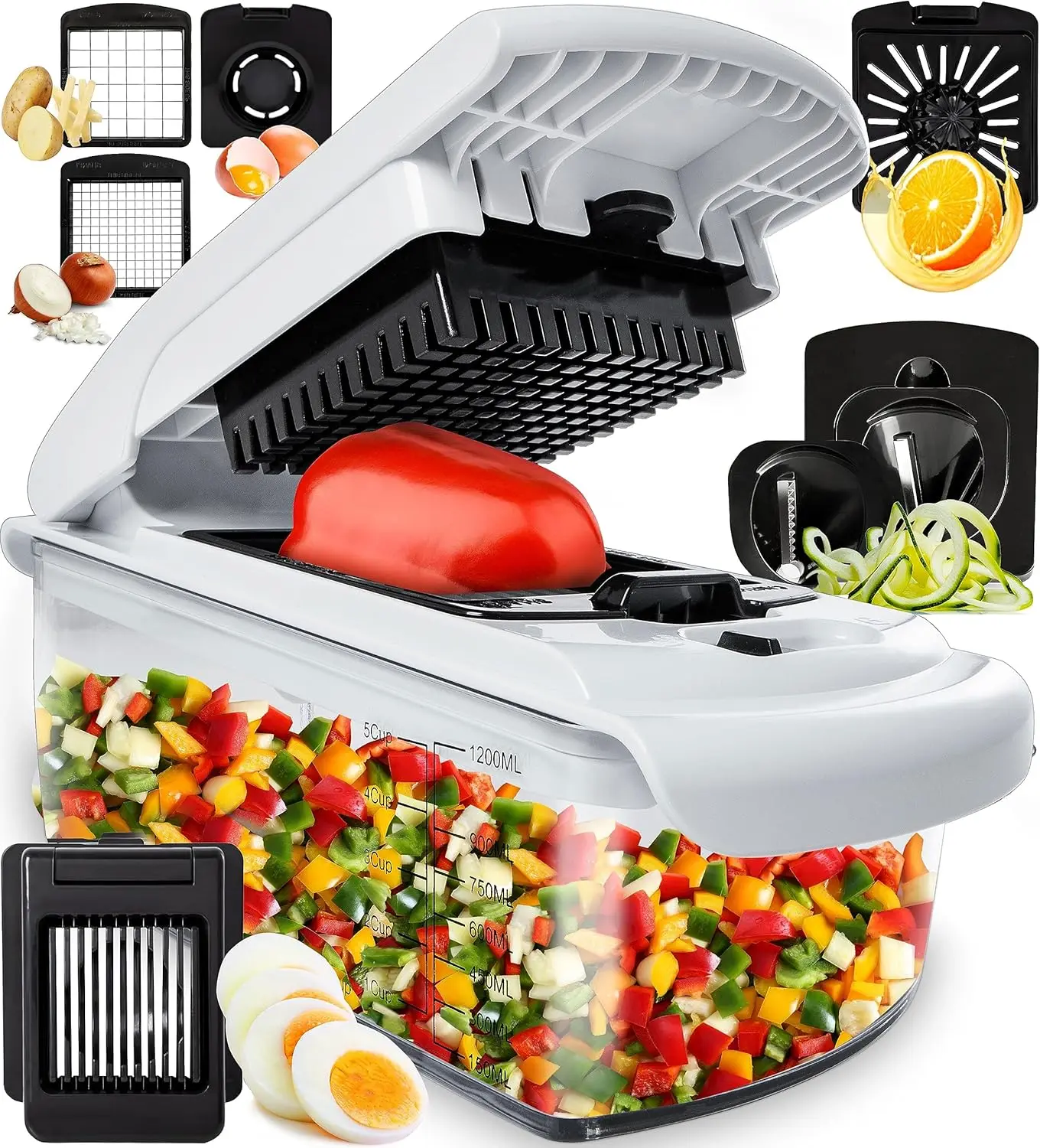 

Customizable Vegetable- Food Spiral Cutter - Vegetable Chopper