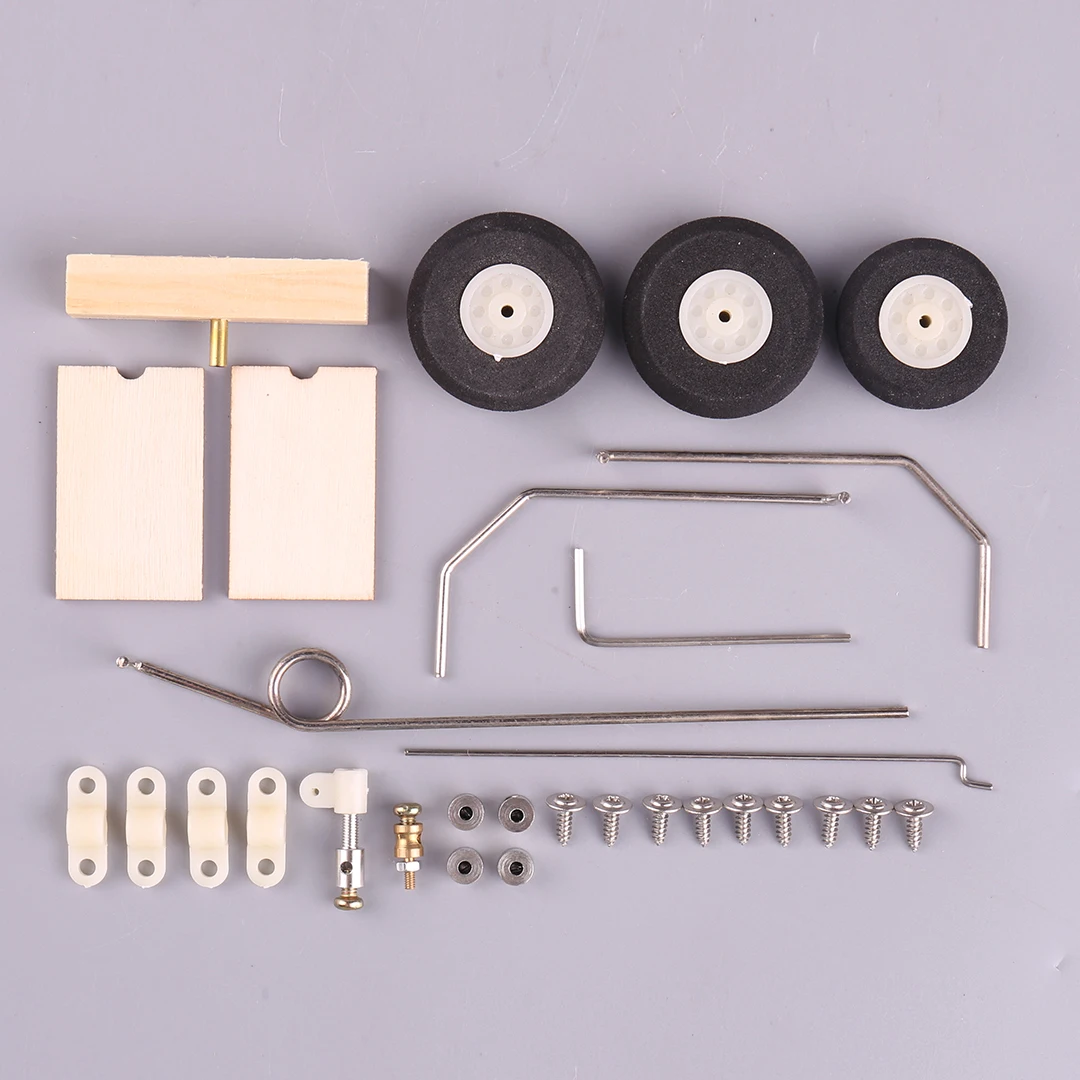 SU27 KT – ensemble de train d'atterrissage en métal avec direction de roue avant pour pièces de Kit de modèle d'avion à voilure fixe