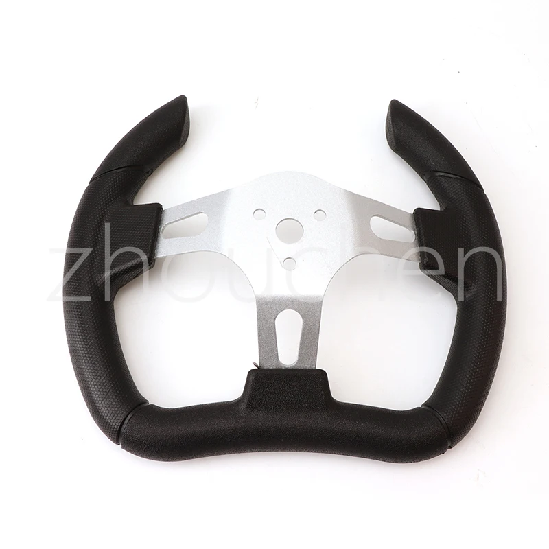 Kart Accessories 280MM Car-styling Sport Steering Wheel Racing Type PU Universal Aluminum Retrofit Modified Kart ATV