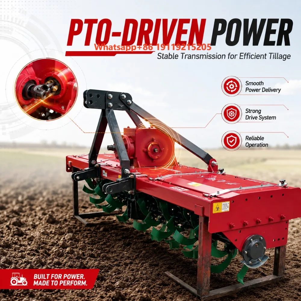 Agricultural Farm Tiller Rotary Cultivator 3 Point Tractor Rotovator Supplier for Sale