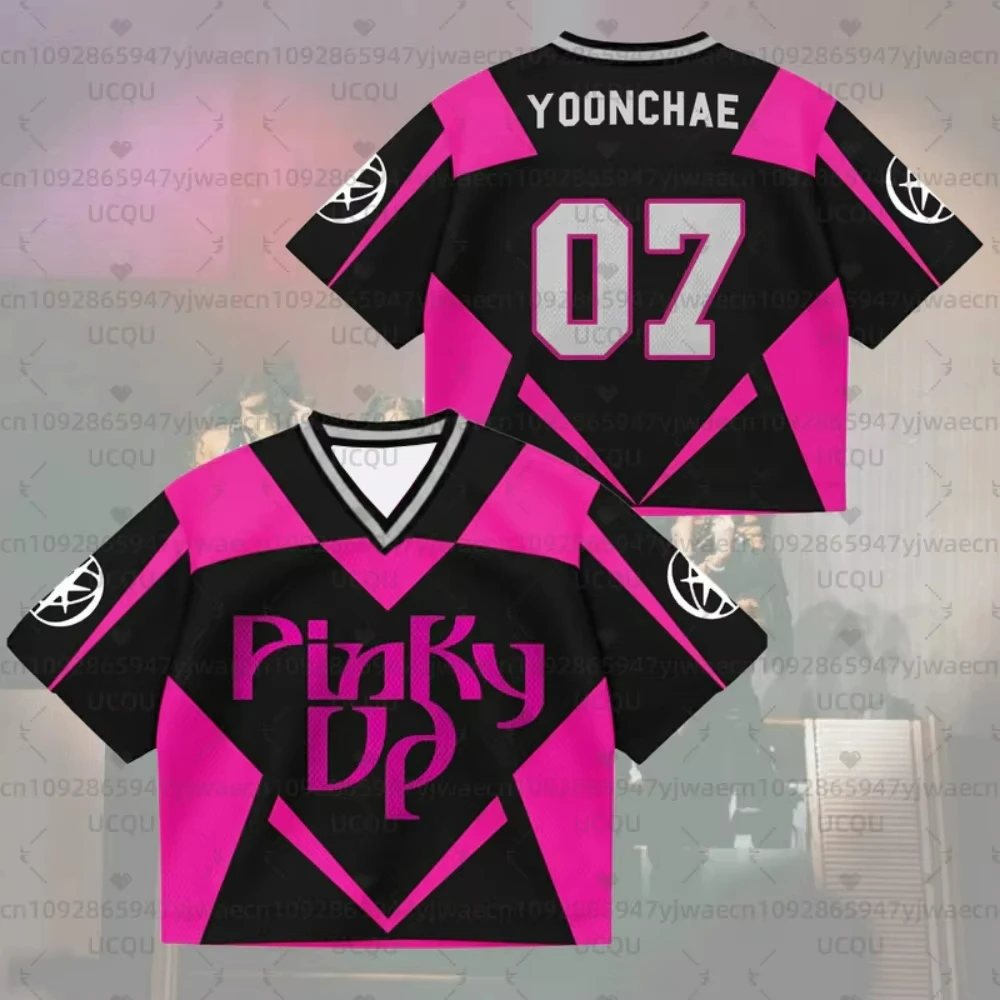 Summer Men's&Women's Pinky Up Katseye New Single Jersey Fan Gift Plus Size Fashion Street Top Casual Kid T-shirt