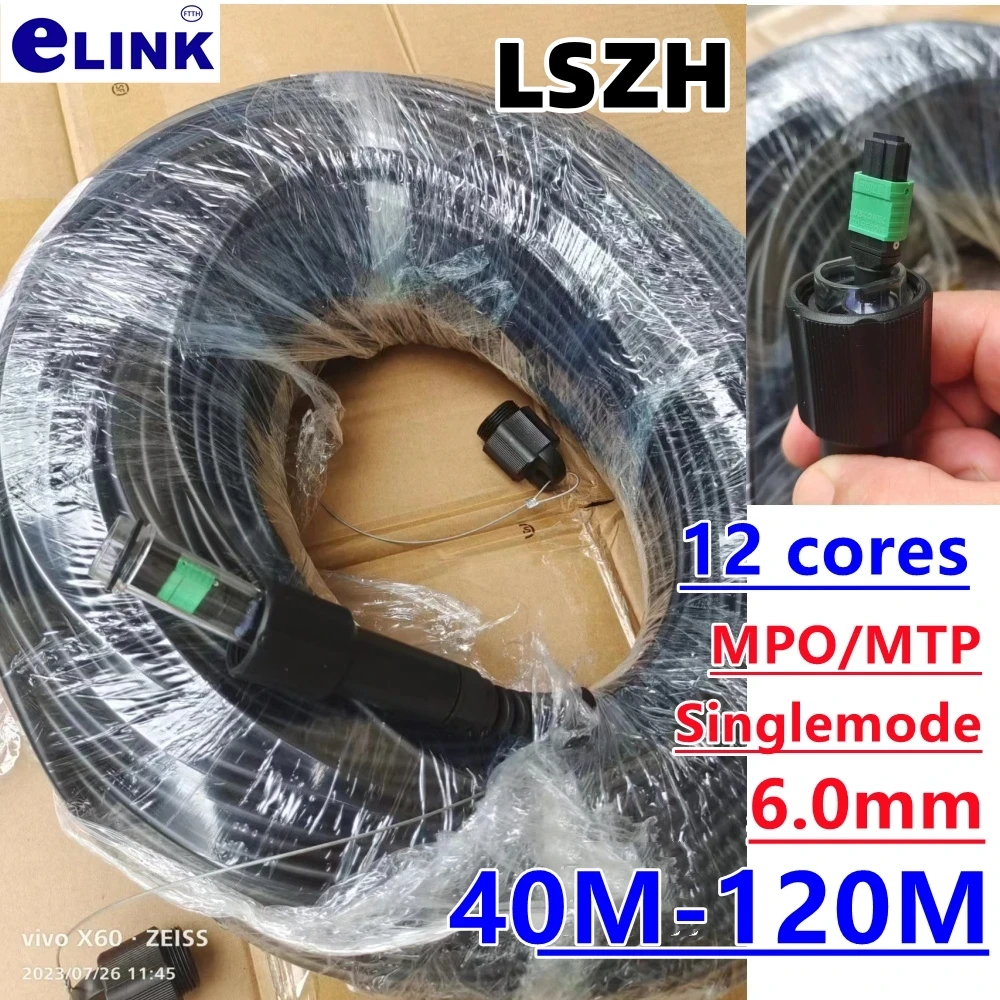 

12 cores LSZH MPO MTP Armored patchcord 40-120m 80m 50m 100m singlemode 12C type B SM 12 fibers optical fibre jumper outdoor