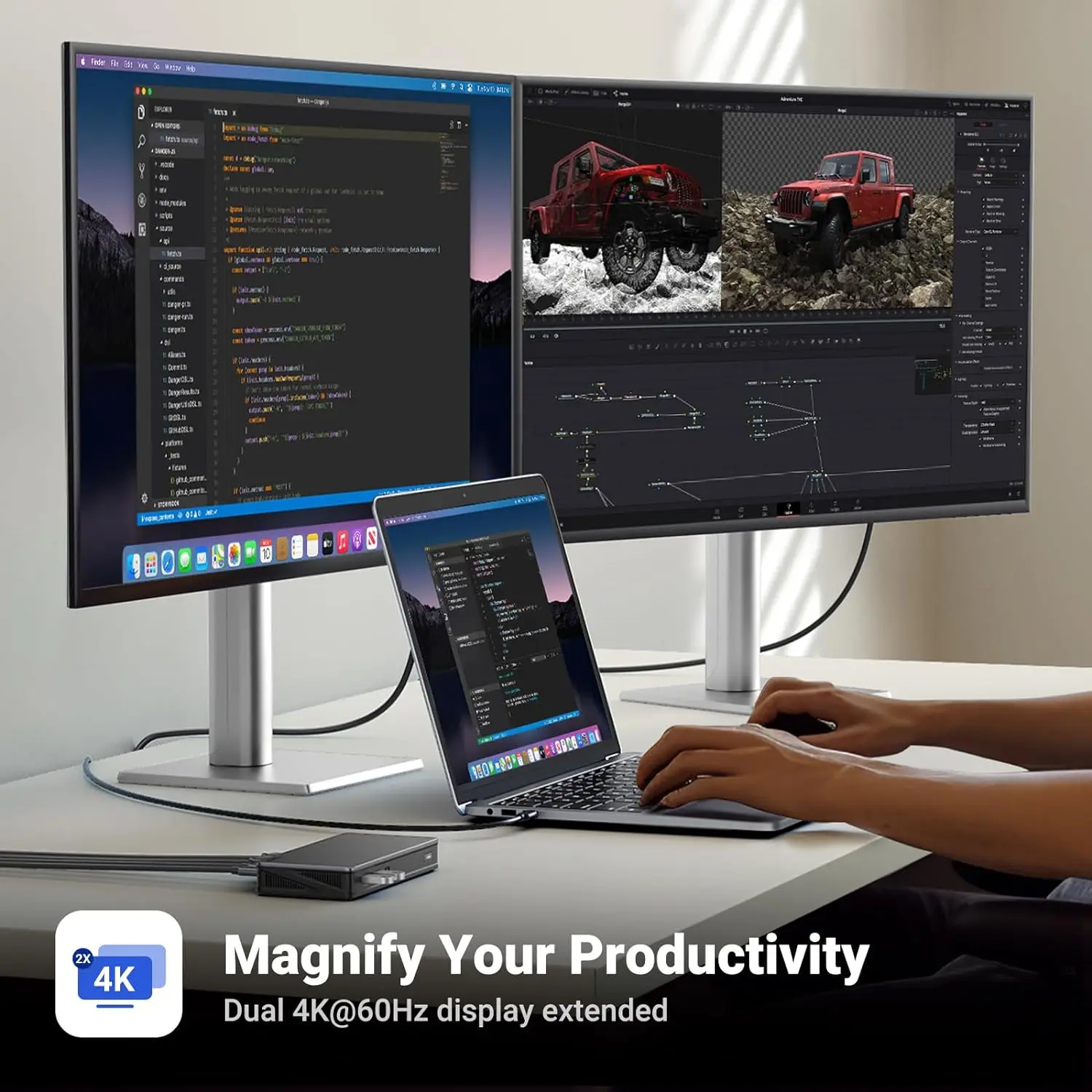 عرض ساخن لعام 2025 محطة إرساء UGREEN Revodok Pro 209 USB C، قاعدة عرض Link 9 في 1 مزدوجة 4K60hz #6