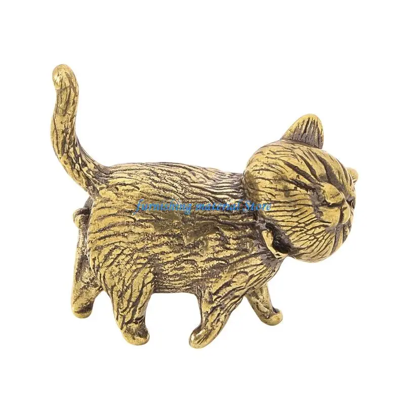 Y5GD Multiple Use Metal Cabinet Pull Lovely Lucky Cats Theme Ergonomic Design Comfort Easy Installation for Home Decors