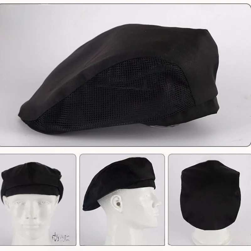 Oil‑Resistant Chef Cap Wholesale Men Women Waiter Breathable Work Hat Hotel Restaurant Kitchen Beret Cap