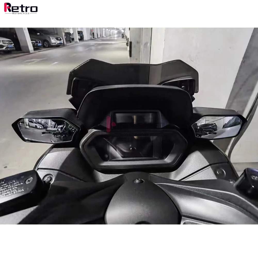 

For Yamaha XMAX300 XMAX 300 2023 Move Motorcycle Forward Mirror Rearview Mirror Kit Convex Angle Adjustable White Side Mirrors
