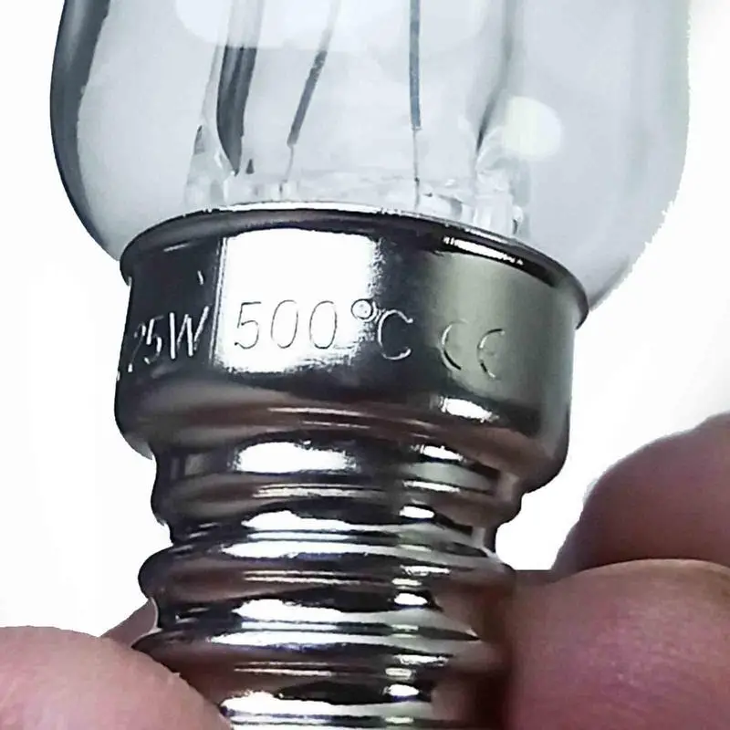 Oven Light 220v 25W High Temperature Resistant 500 Degree Oven Microwave Oven Bulb Salt Lamp E14 Small Screw Mouth