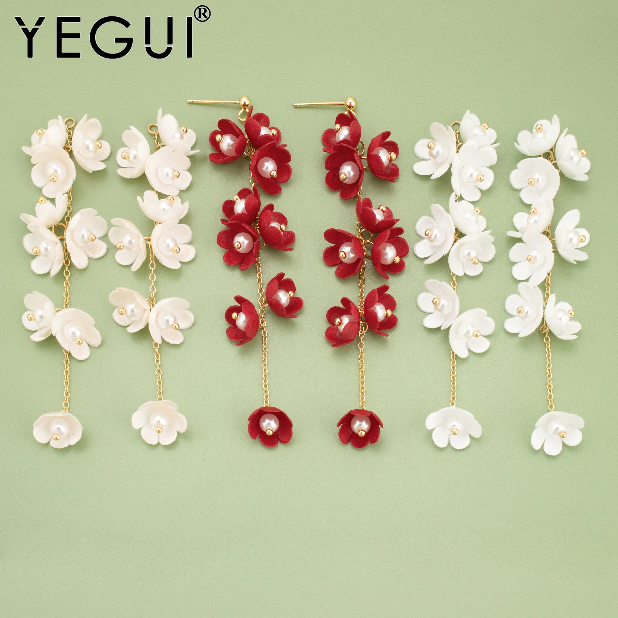Image of YEGUI, 2 Stück/Menge, MH75, Schmuckzubehör, 18 Karat vergoldet, Kupfer, dekoratives Zubehör, DIY-Anhänger, Charms, Schmuckherstellung