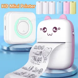 Meow Mini Label Printer Thermische Draagbare Printers Stickers Papier Inktloze Draadloze Impresora Portátil 200Dpi Android Ios 57Mm