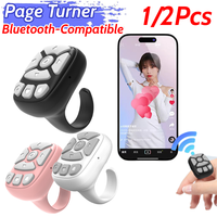 Mobile Phone Mini Remoter Bluetooth-Compatible for TIK Tok Scrolling Ring Fingertip Selfie Video Controller for Xiaomi Apple