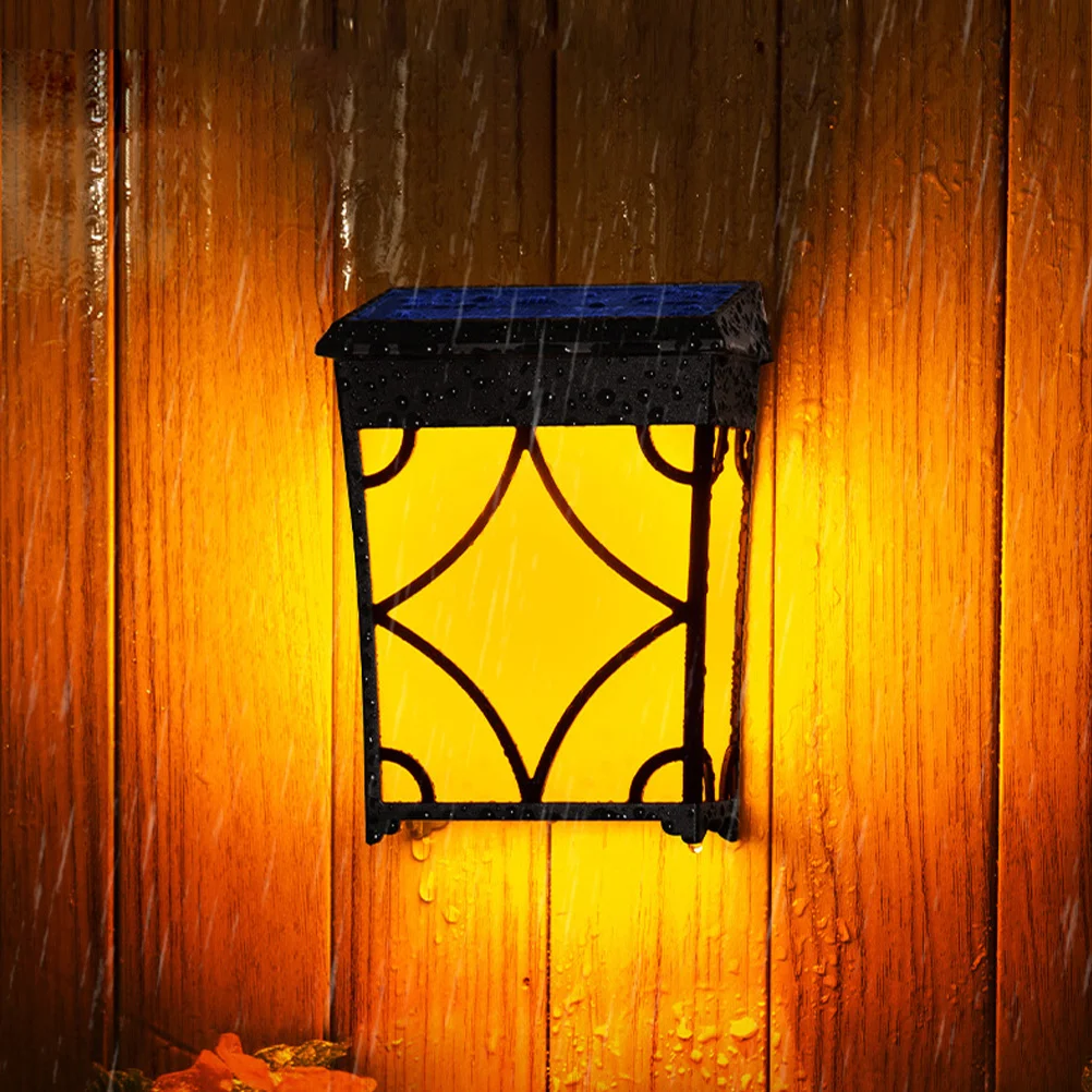 

2Pcs Solar Powered Lights Warm Waterproof ABS PC Yard Garden Outdoor Decor Lawn Pathway Lamp Plastic Solar Light
