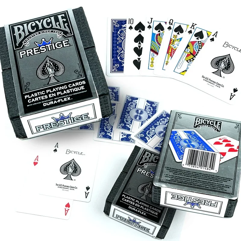 Bicycle Prestige Plastic Playing Cards Red/Blue Deck USPCC Collectible Poker Entertainment