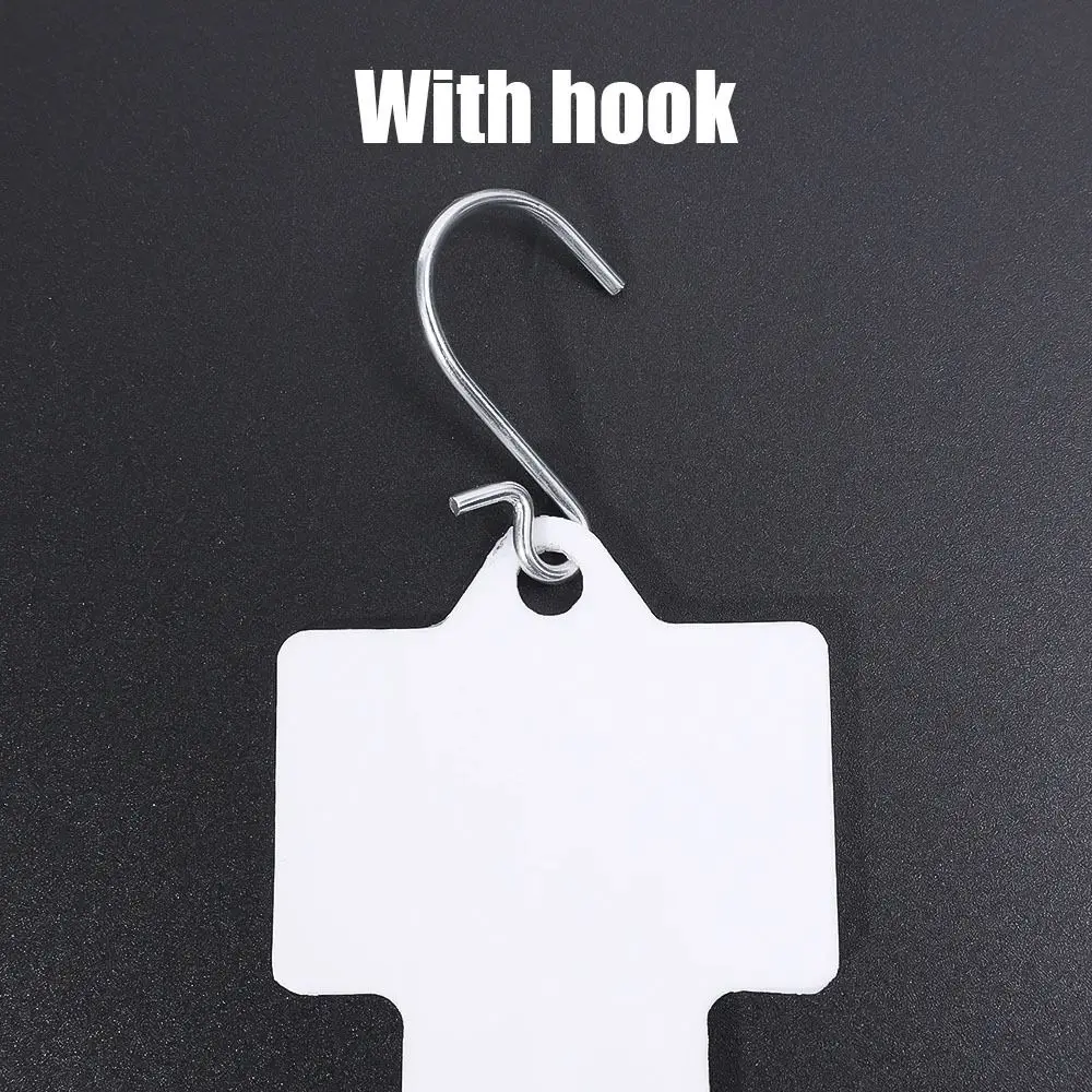 4Pcs Plastic Snack Hanging Strips with Label Header with 12 Hooks Display Hanger Useful Merchandising Clip Strip