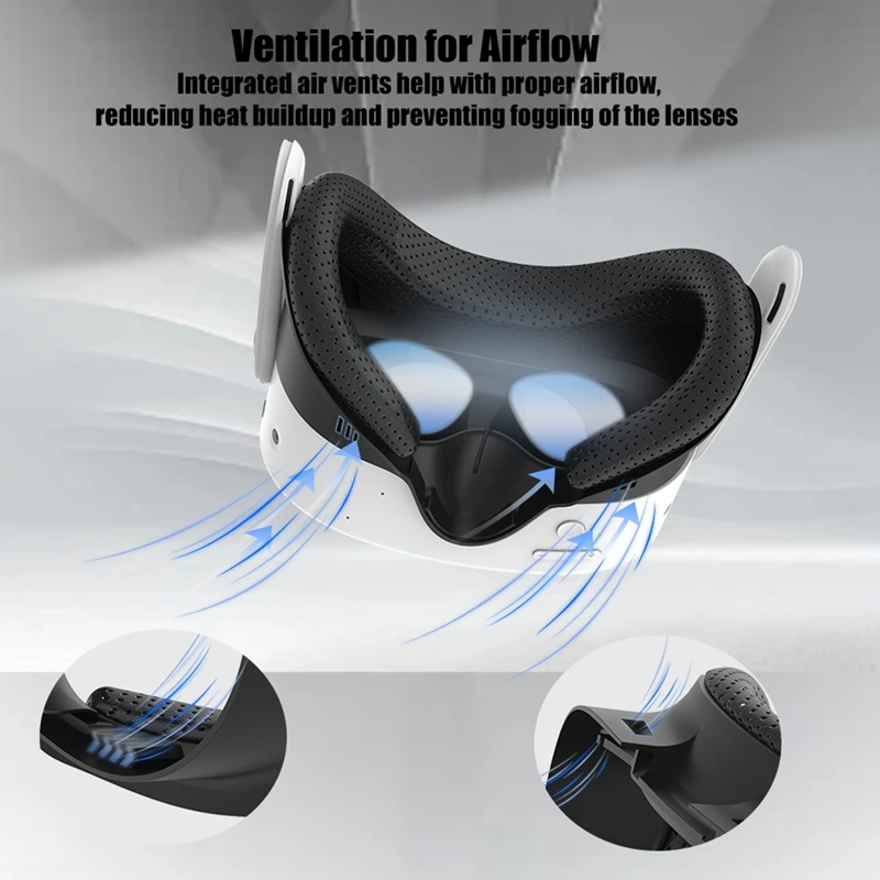 For Oculus Meta Quest 3S Face Mask 6 In1 Replacement Mask Anti-Leakage Widen Replacement Face Cover For VR Accessories