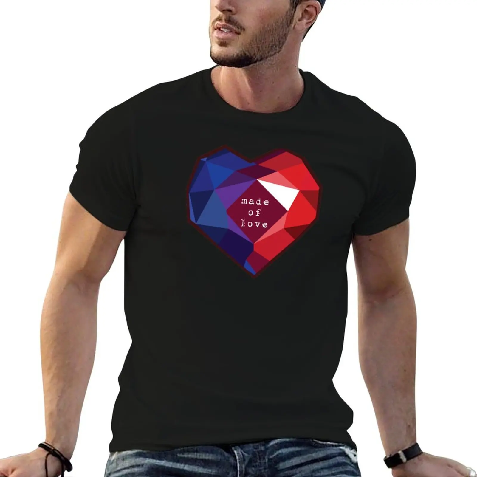 

Garnet--Made of Love T-Shirt t shirts for man cotton funny t shirt personalised t shirts for man graphic funny T-shirt