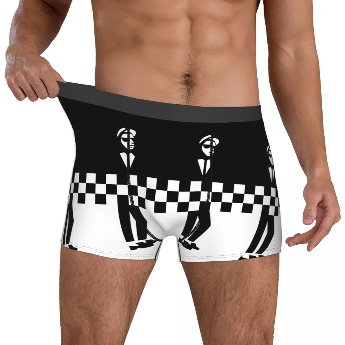 Two Tone Ska Men Boxer Briefs Highly Breathable Underpants High Quality Print Shorts Birthday Gifts