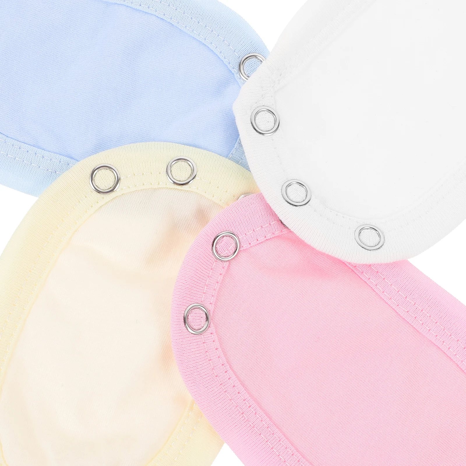 

4 Pcs Hoodie Extension Bodysuit Extender Boy Toddler Jumpsuit Aluminum Alloy Snaps Extenders for Bodysuits Girl