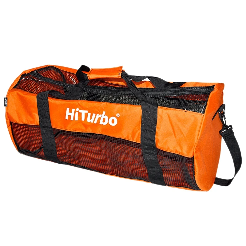 Hiturbo 60L Diving Equipment Storage Bag Outdoor Travel Equipment Package Large Capacity Wear-Resisting Orange Dive Bag