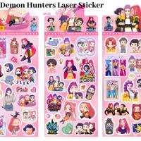 SKPOP Demon Hunters Guka Devil - Pegatina cortada con láser de anime para hombre, papelería de oficina y decoración de útiles escolares