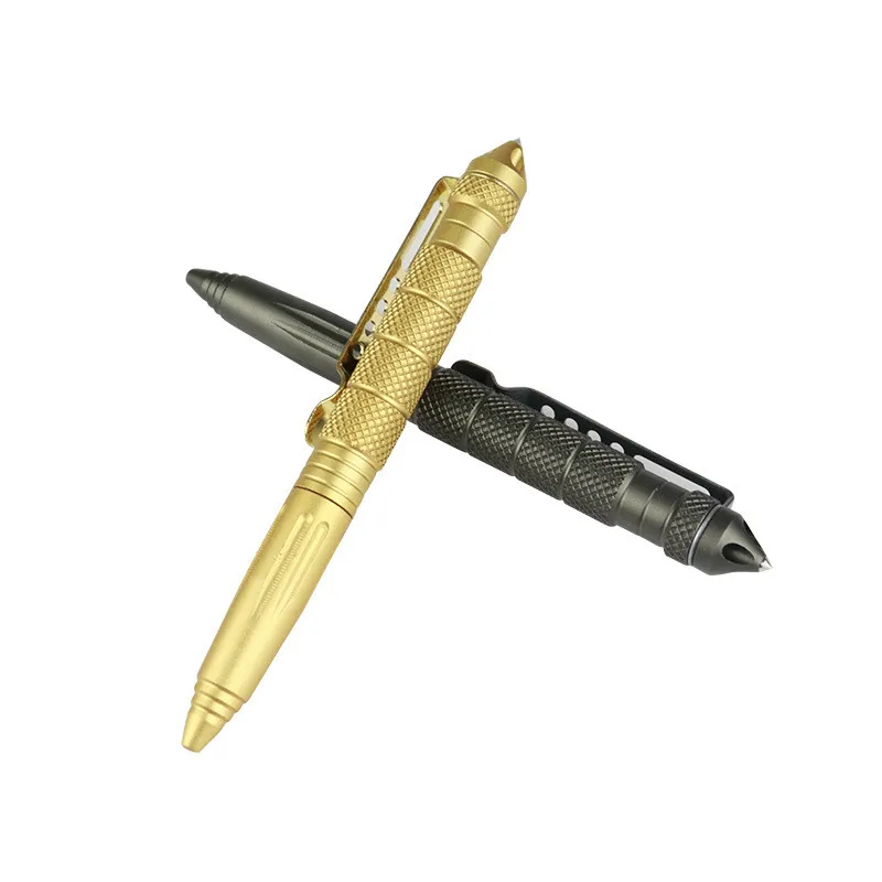 Verteidigung persönliche Tactical Pen Selbstverteidigung Stift Werkzeug Multi Zweck Luftfahrt Aluminium Anti-skid Büro kugelschreiber Tragbare