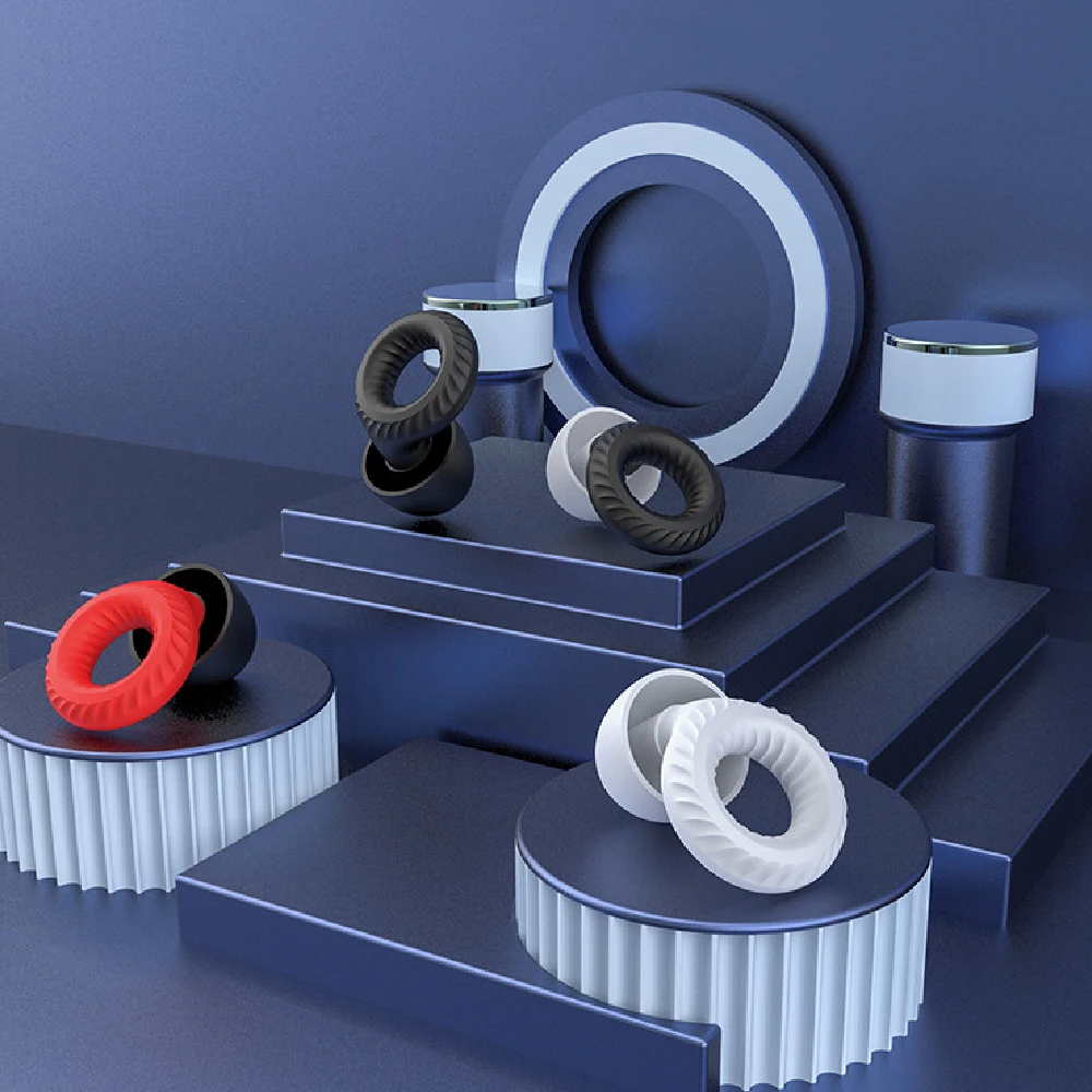 소음 감소를 위한 조용한 귀마개 수면용 실리콘 귀마개 수영용 오토바이 소음 필터링 귀마개