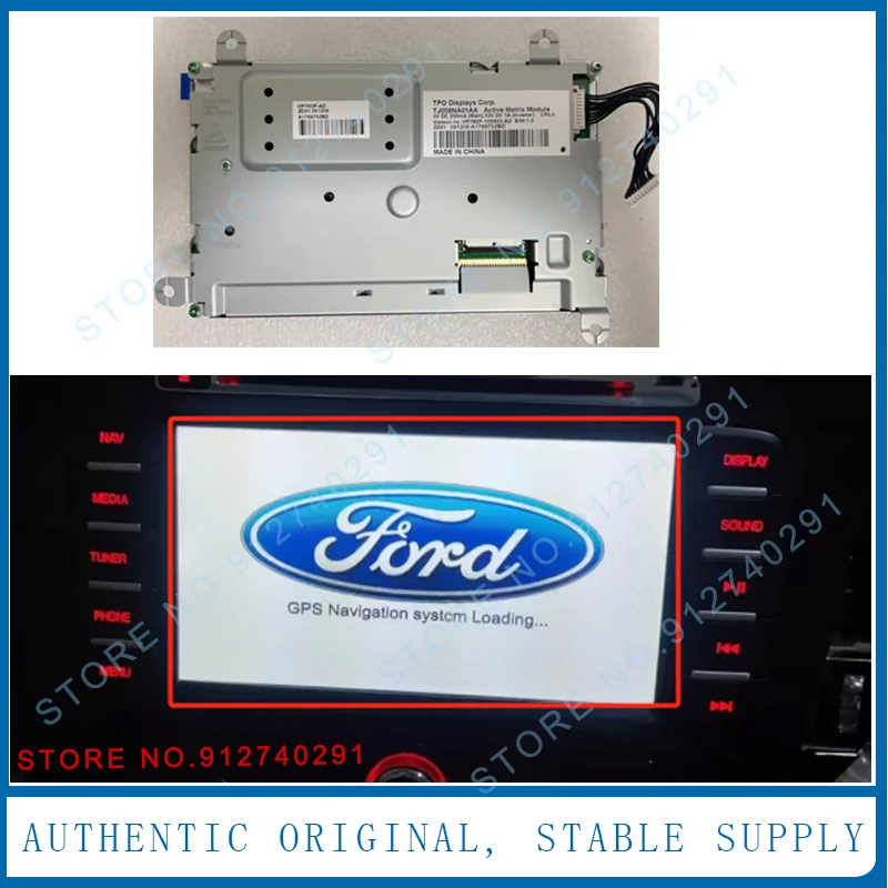 Original 5.8 Inch LCD Display Screen TJ058NA01AA LTL582T-9161-2 For Ford Mondeo MK3 2007-2013 DVD Navigation Audio Sat Nav 3M5F-