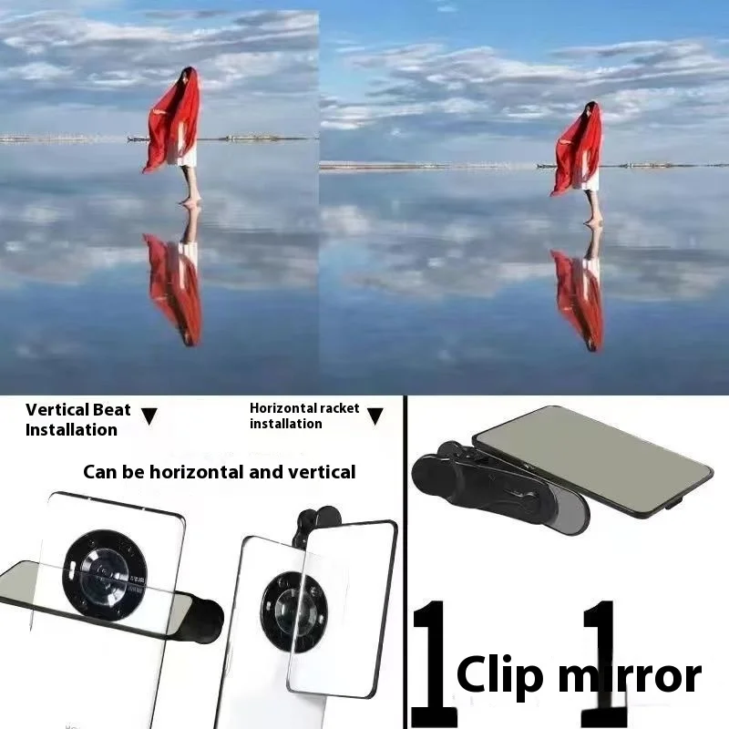 Kit klip pemotretan cermin refleksi kamera fotografi ponsel dapat diatur untuk fotografer klip kamera refleksi telepon