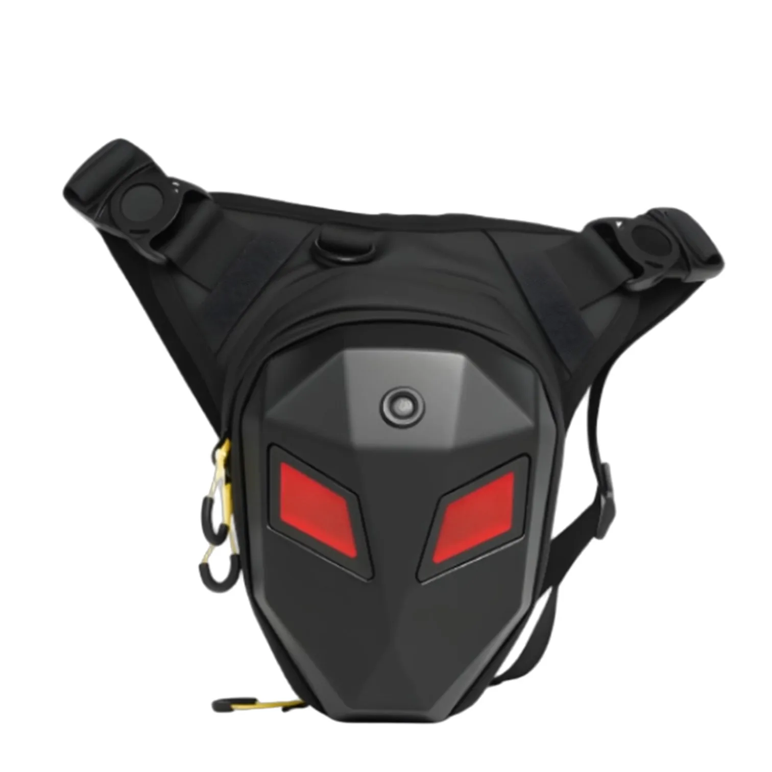 

LOY S8-1 LED Screen Motorcycle Riding Waist Bag Button Control Display Cross Backpack Party Ornament for Fashion Cyclist