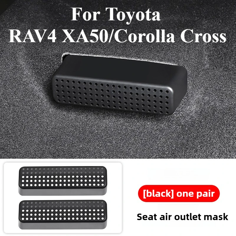 

Under Seat Air Vent Cover For Toyota RAV4 XA50/Corolla Cross Accessories 2026/2025 Plastic Anti-Clogging Hollow 2022-2024