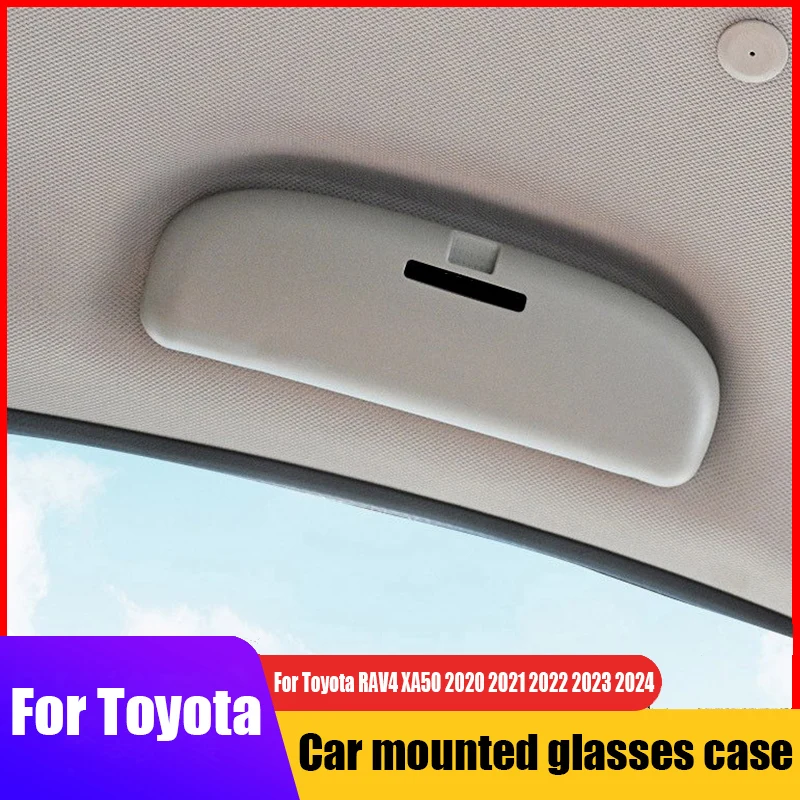 

Car mounted glasses case made of ABS material interior storage box For Toyota RAV4 XA50 2021 2022 2023 2024