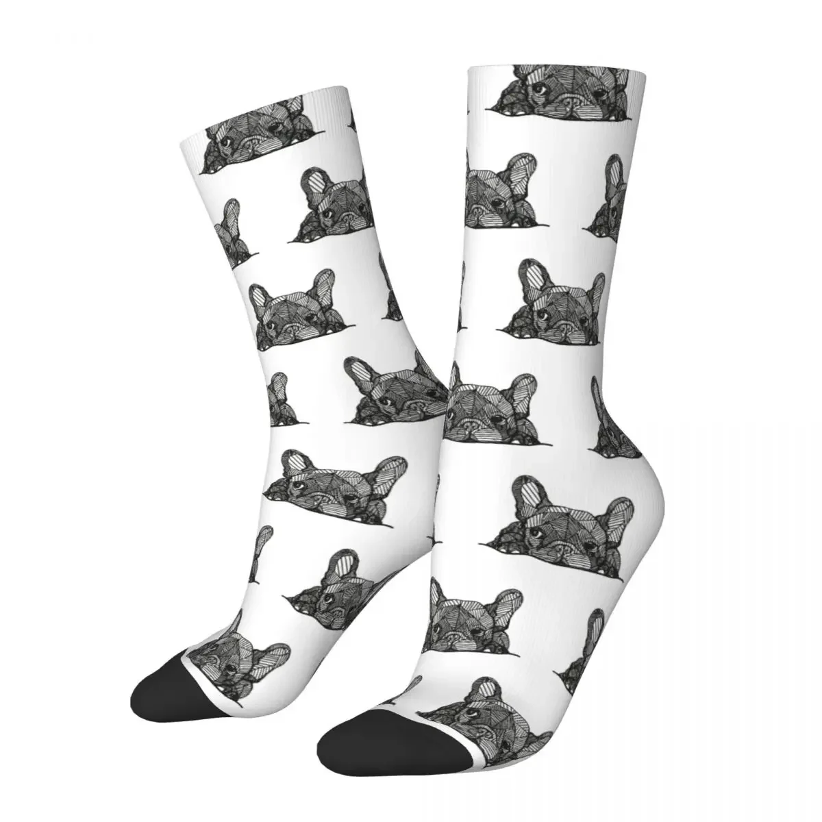 

Fashion Men Socks Harajuku French Bulldog Puppy Dog Lover Sock Skateboard Women's Socks Spring Summer Autumn Winter