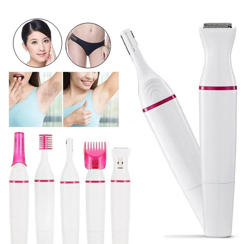 Multifunction 5 In 1 Women Electric Epilator For Eyebrow Underarm Bikini Leg Depilador Feminino Hair Remover Shaver Razor